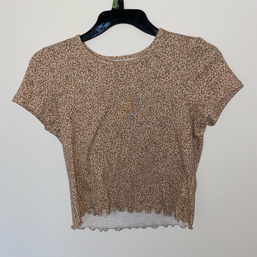 American Eagle Outfitters Baby Doll Top | Size: Small | Color: Multi, Cheetah